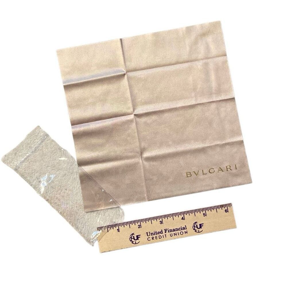 New sealed BVLGARI eyeglass sunglasses cleaning cloth eyeglasses Authentic - Picture 7 of 7